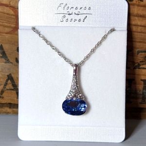 Crystal Water drop Pendant Necklaces